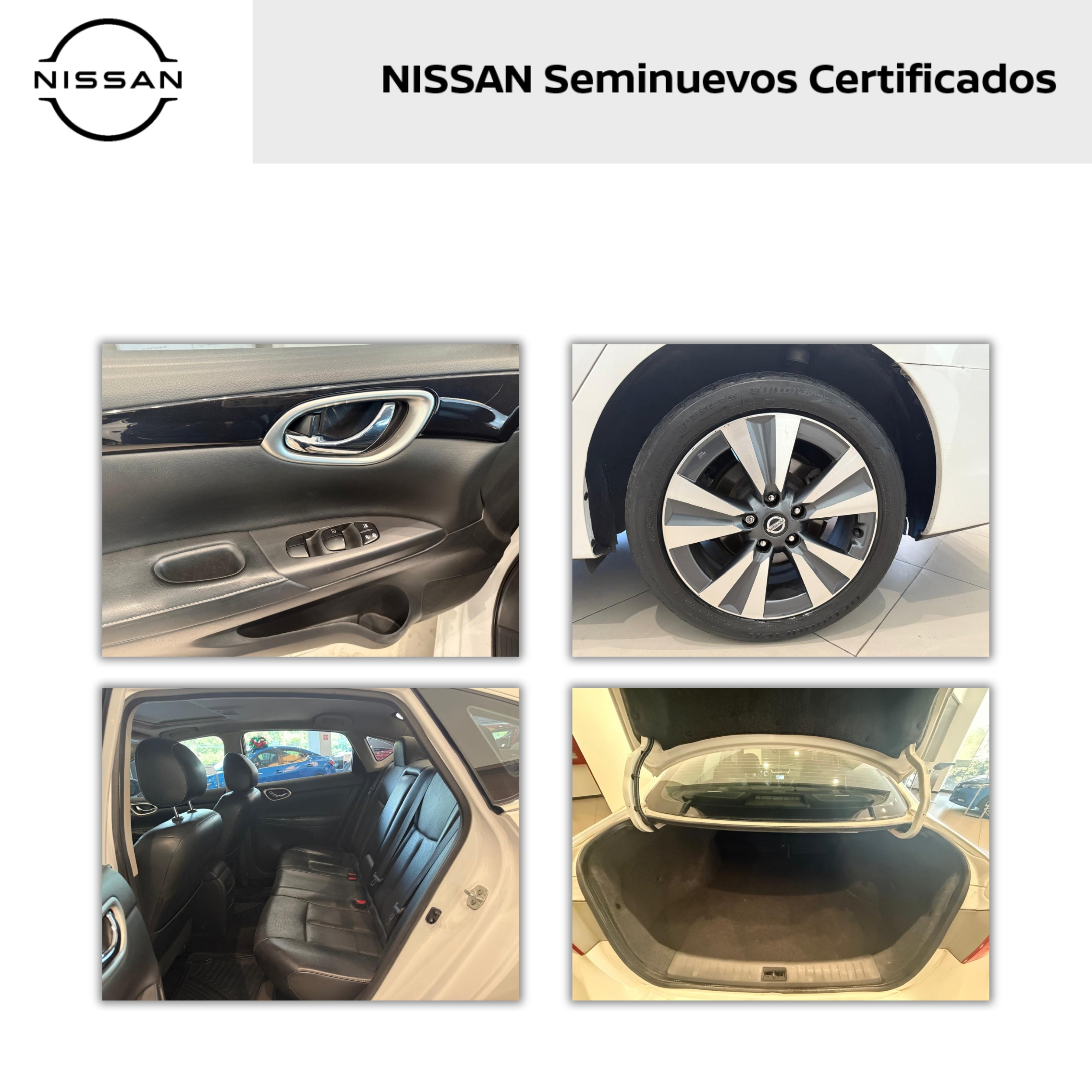2018 Nissan SENTRA 4 PTS EXCLUSIVE CVT AAC AUT GPS PIEL QC F LED RA-17