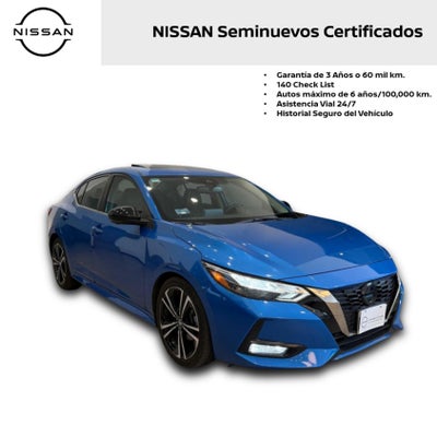 2023 Nissan SENTRA 4 PTS SR PLATINUM CVT AAC AUT ASTOS DEPORTIVOS BOSE PIEL NEGRA QC F LED RA-18